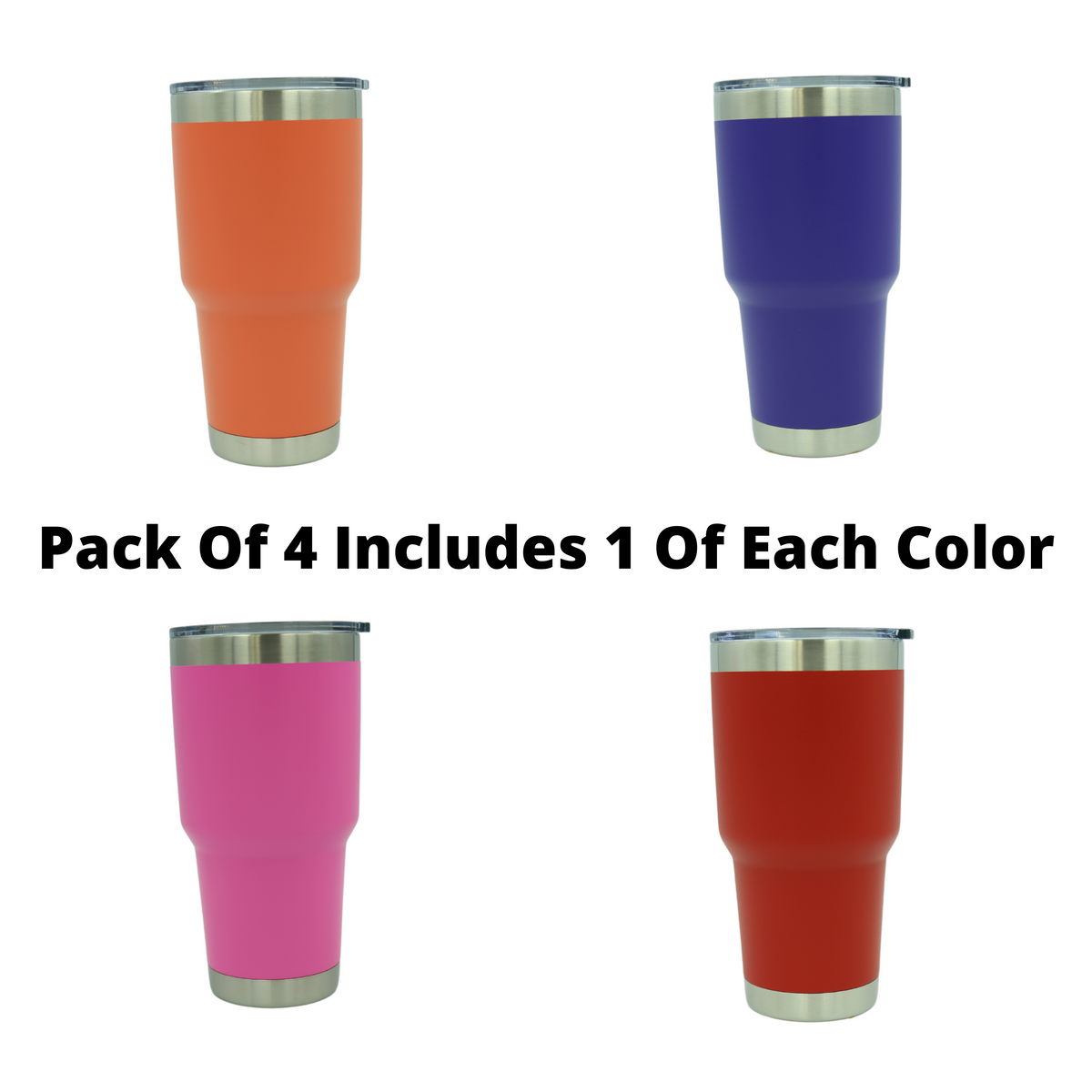 "Merry Christmas" Tumbler Any Size (4 Tumblers Per Pack)