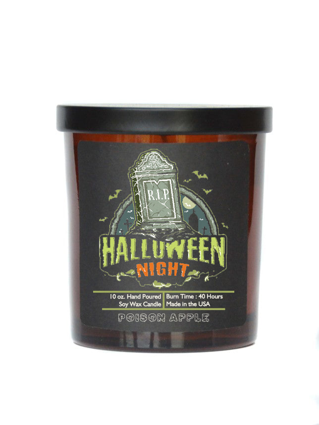 (Case Of 3 Candles) $8.95 Ea. - Halloween Night Soy Wax Candle - Soy Wax Candle