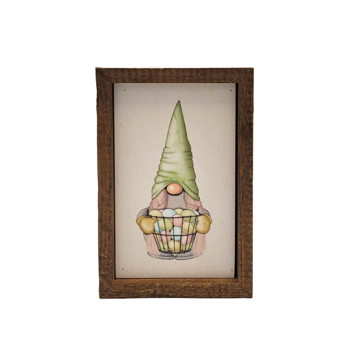 6x4 Easter Basket Gnome Sign - Easter Décor - AW050 - 2 Per Pack ($6.00 Ea. Sign)