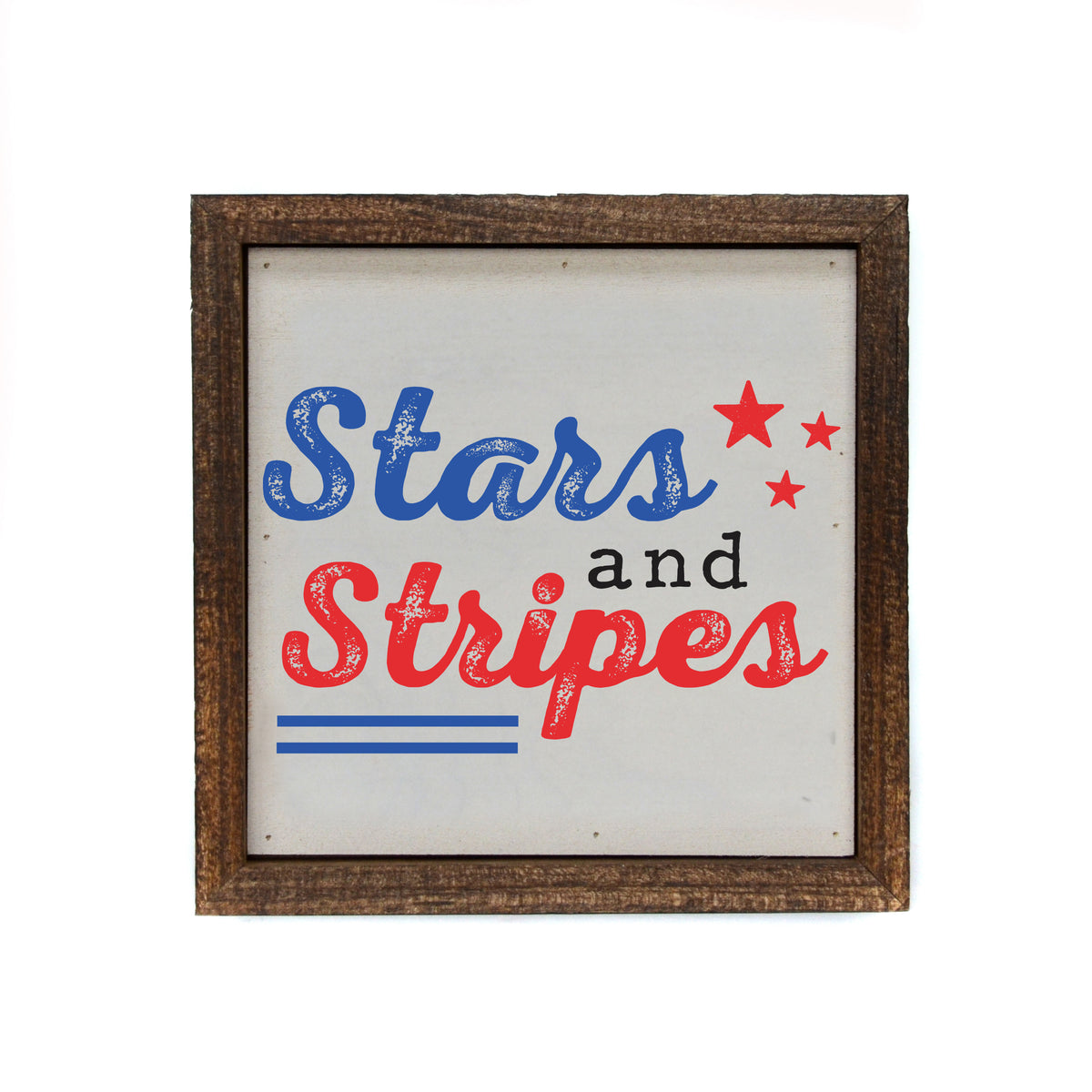 6x6 Stars And Stripes 4th Of July Home Decor - BW112 - Pack Of 2 ($6.75 Per Sign)