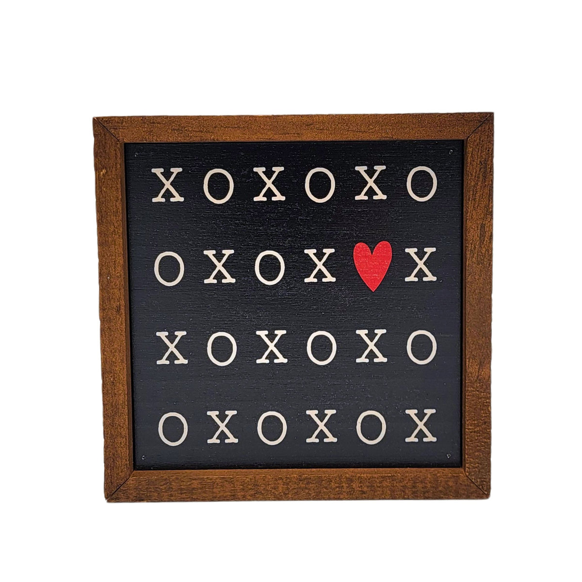 6x6 XOXO Heart Valentines Day - Home Décor - BW136 - Pack Of 2 ($6.75 Per Sign)