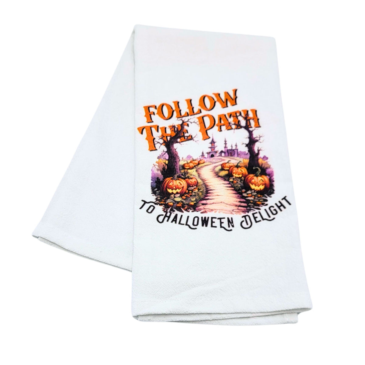 "Halloween Delight" Halloween Tea Towel (Pack Of 4- $4.95ea.) - CLT021