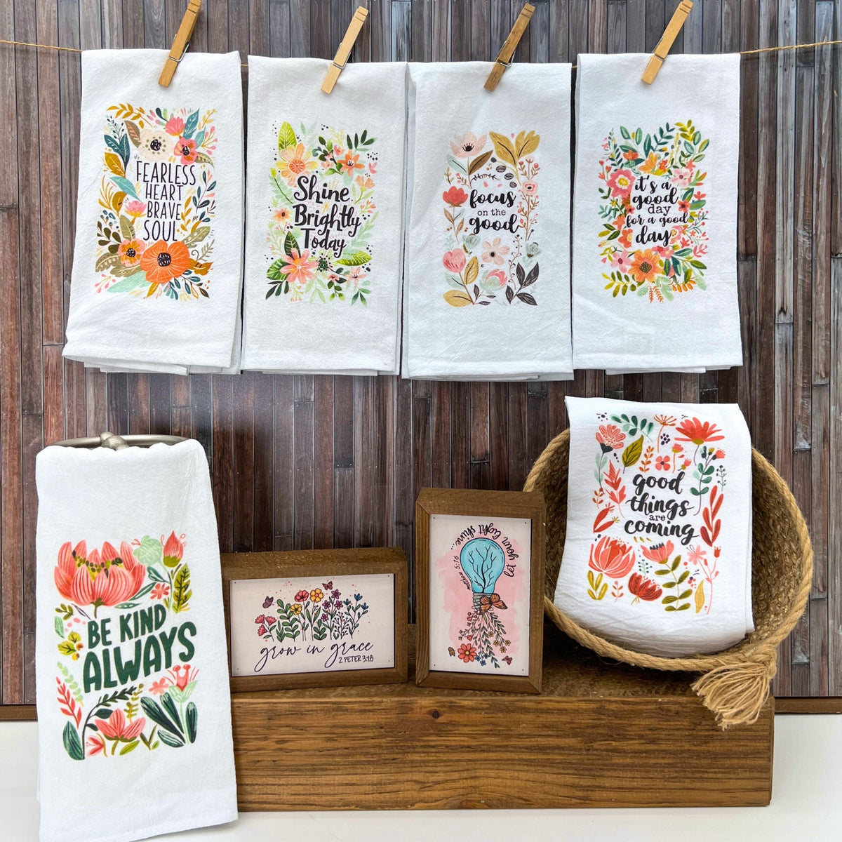 "Fearless Brave Soul" Tea Towel (Pack Of 4- $4.95ea.) - CLT001