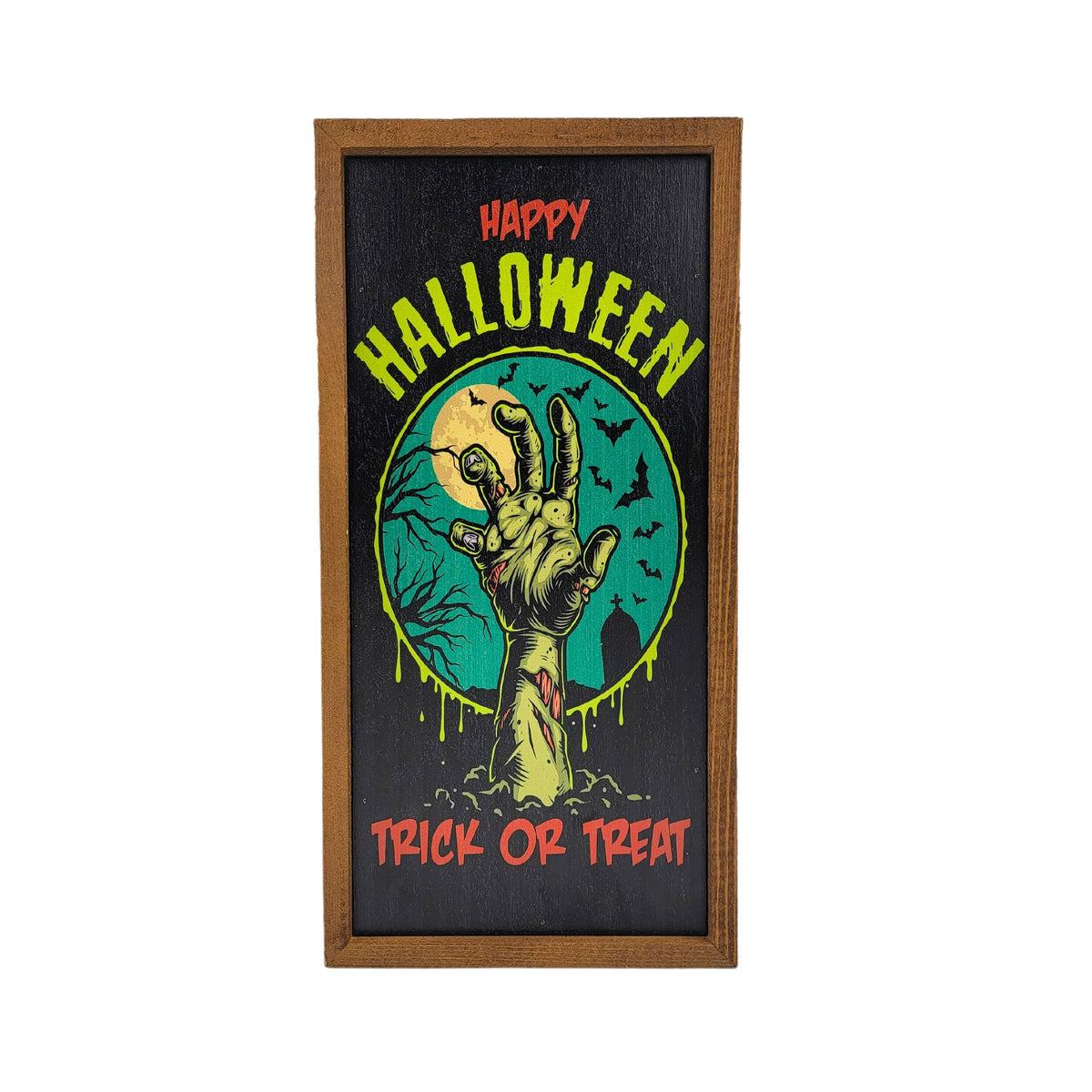 Happy Halloween Trick or Treat Halloween Decorations - Fall Decor - 12x6 Sign - DW054 - 2 Per Pack ($10.00 Per Sign)