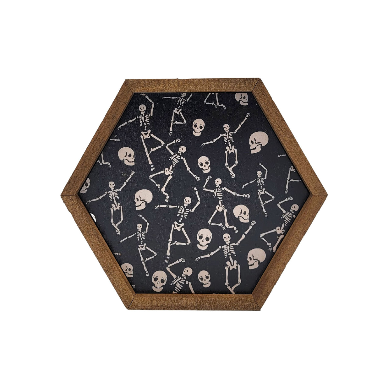 Dancing Skeletons Halloween Decor - 8x7 Hexagon Sign - EW060 - 2 Per Pack ($8.75 Ea. Sign)