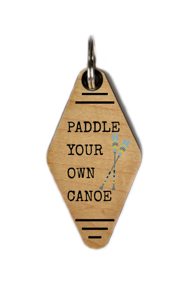 Keychain - Paddle Your Own Canoe - 6 Per Pack ($2.25 Ea. Keychain)