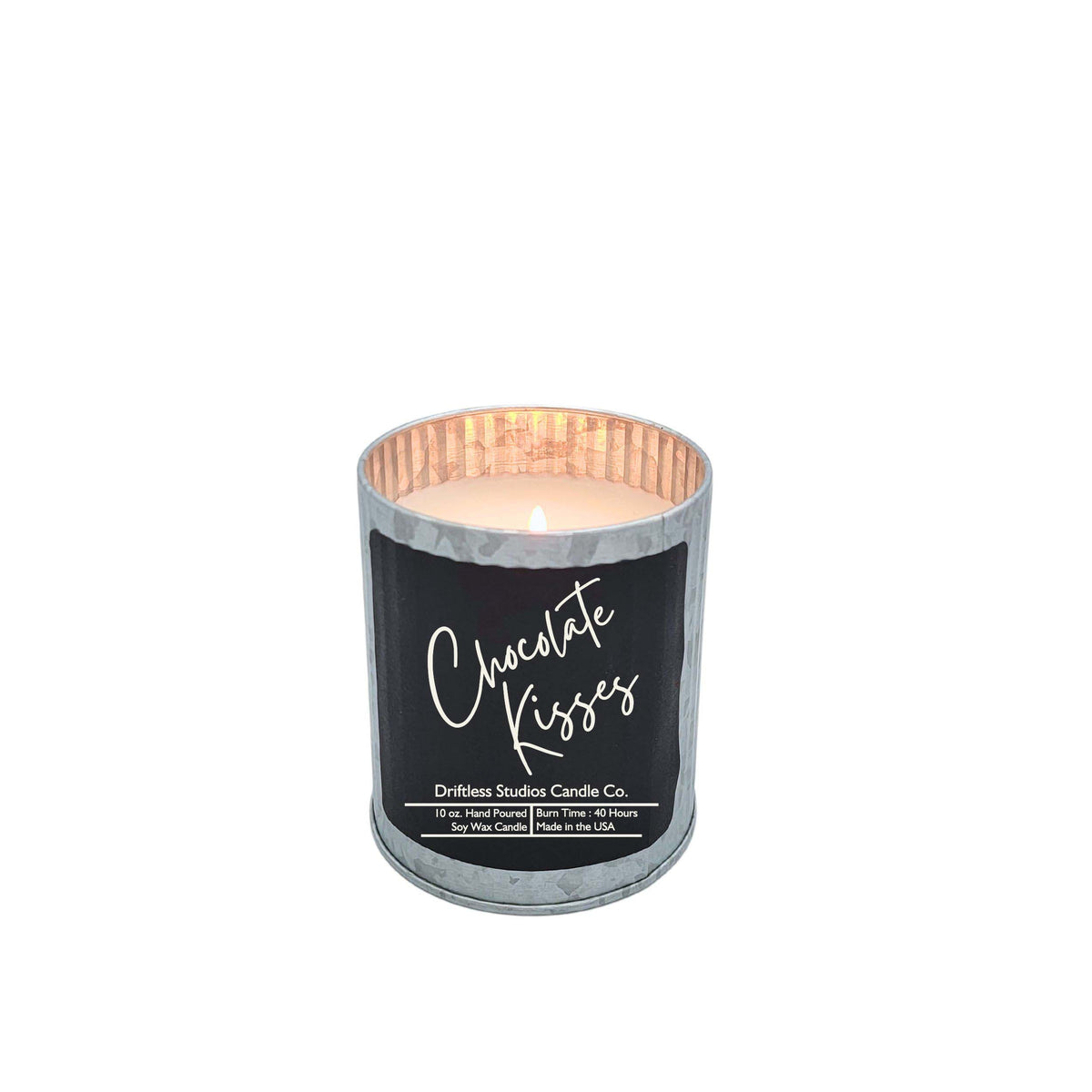 (Case Of 3 Candles) $9.95 Ea. - Chocolate Kisses Rustic Farmhouse Candles - Valentines Day