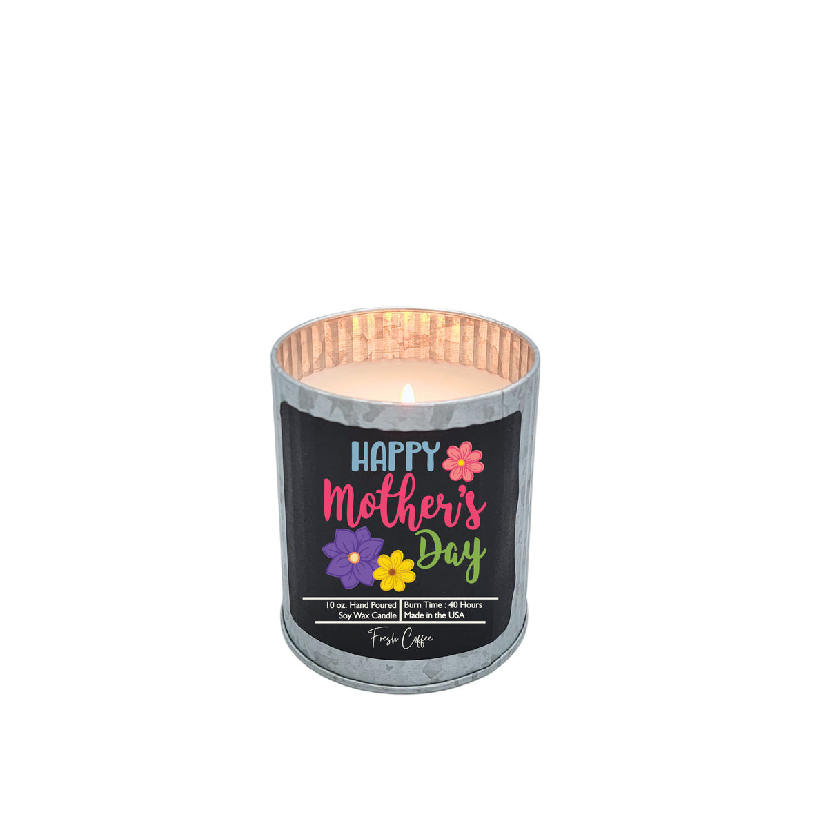 (Case Of 3 Candles) $9.95 Ea. - Happy Mothers Day - Soy Wax Candles - Spring Decor