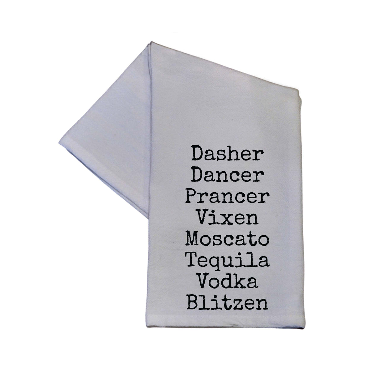 Funny Reindeer Christmas Tea Towels - TWL118 - Pack Of 4 Towels ($3.95 Per Towel)
