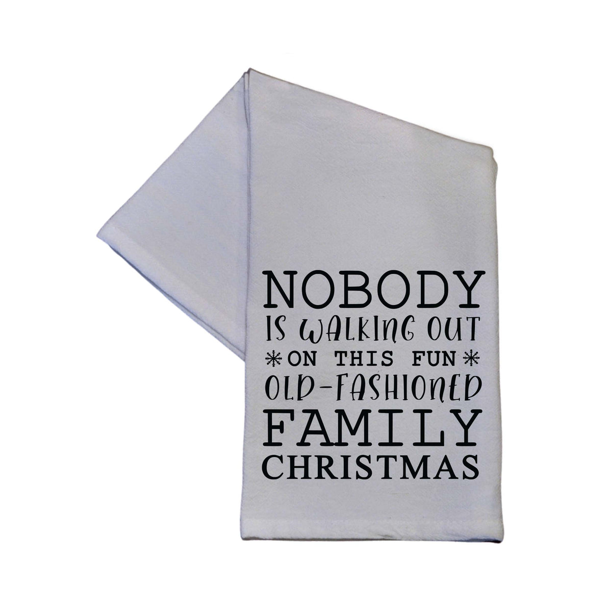 Family Christmas Cotton Tea Towel Christmas Decorations - TWL120 - Pack Of 4 Towels ($3.95 Per Towel)