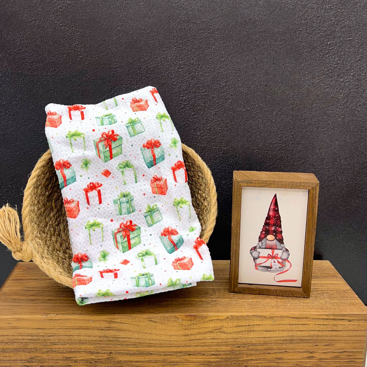 Christmas Gift Patterned (Pack Of 2 - $6.95 Ea. Towel) - WFL012