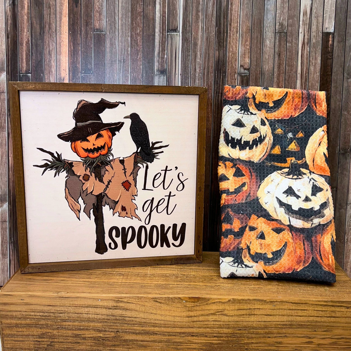 Halloween Jack-O-Lanterns (Pack Of 2 - $6.95 Ea. Towel) - WFL015