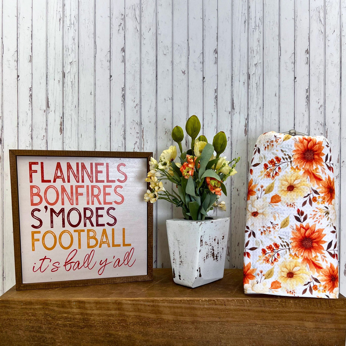Fall Mums Floral (Pack Of 2 - $6.95 Ea. Towel) - WFL026