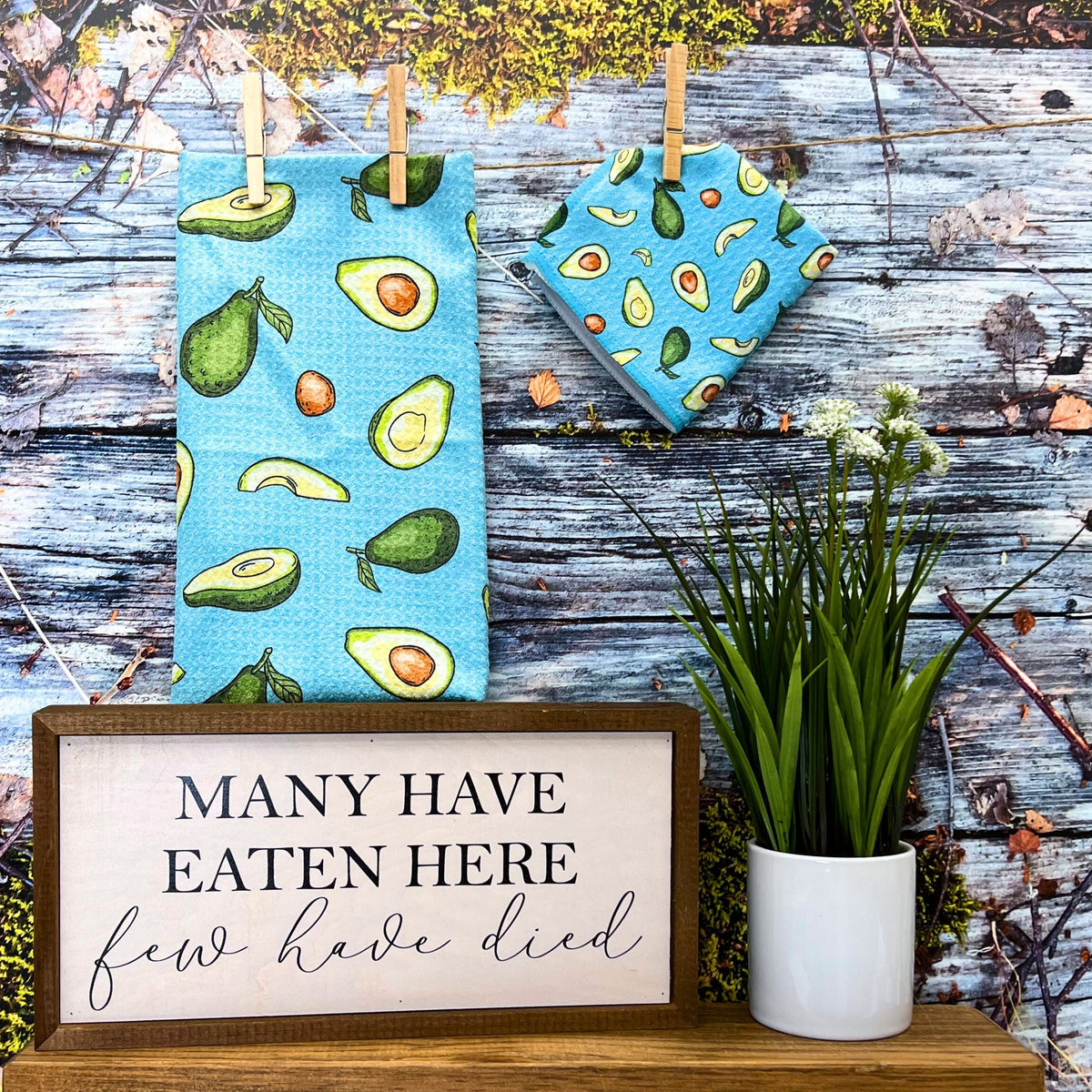 Avocado Patterned (Pack Of 2 - $6.95 Ea. Towel) - WFL037