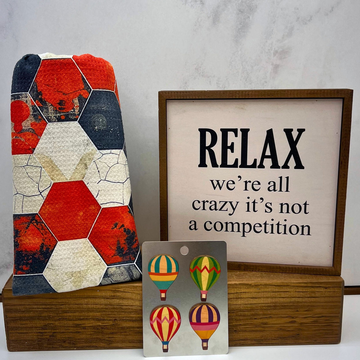 Abstract Hexagon Geometry (Pack Of 2 - $6.95 Ea. Towel) - WFL045