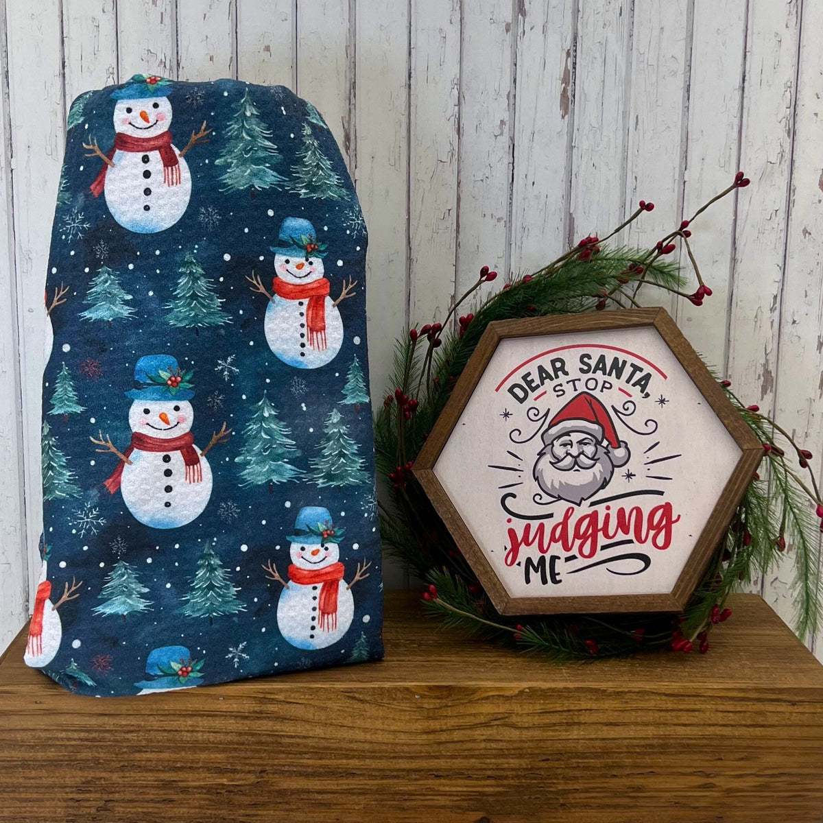 Snowman With Christmas Tree Kitchen (Pack Of 2 - $6.95 Ea. Towel) - WFL050