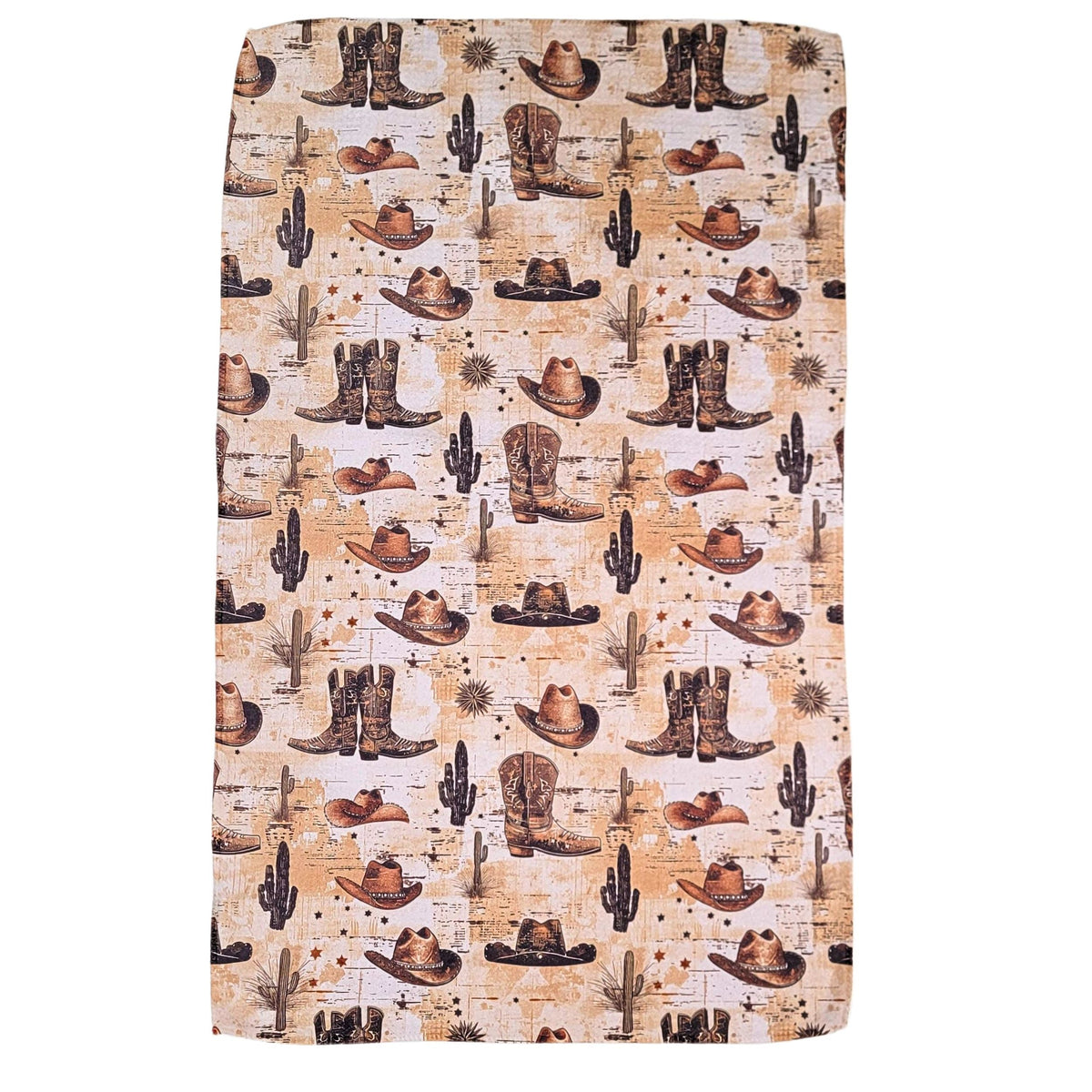 Boots & Hats Western Pattern (Pack Of 2 - $6.95 Ea. Towel) - WFL067