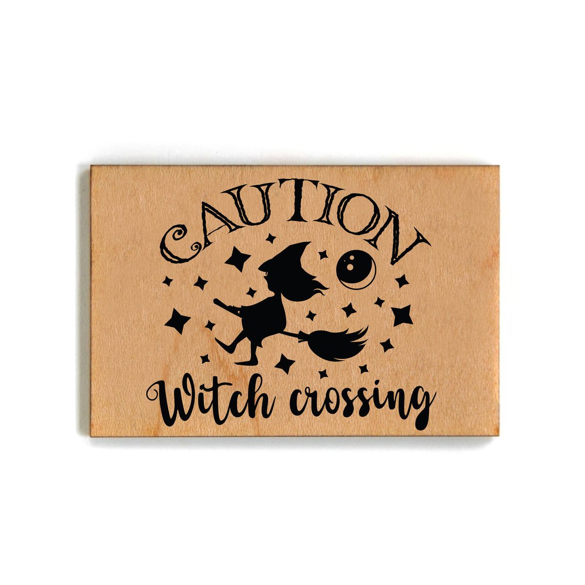 Caution Witch Crossing Halloween Décor Magnets - Magnet - XM119 - Pack Of 6 ( $2.25 Per Magnet)