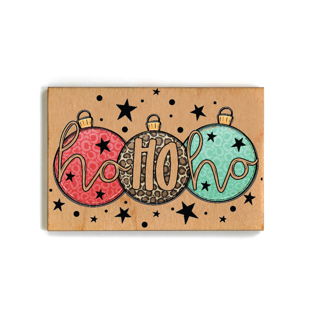 Ho Ho Ho Christmas Design Magnets - Holiday Decor - XM125 - Pack Of 6 ( $2.25 Per Magnet)