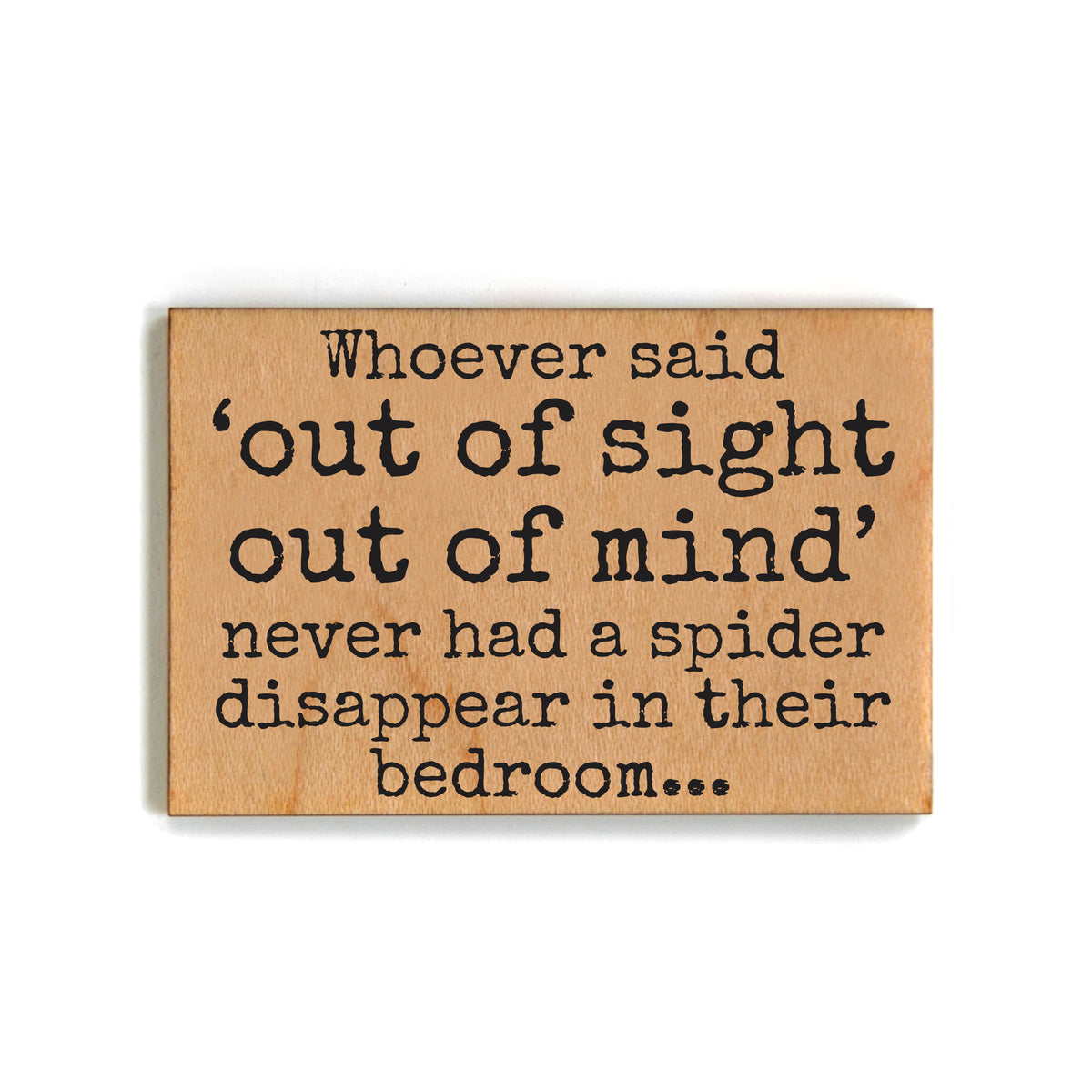 Spider Disappeared in Bedroom - XM215 - Pack Of 6 ( $2.25 Per Magnet)
