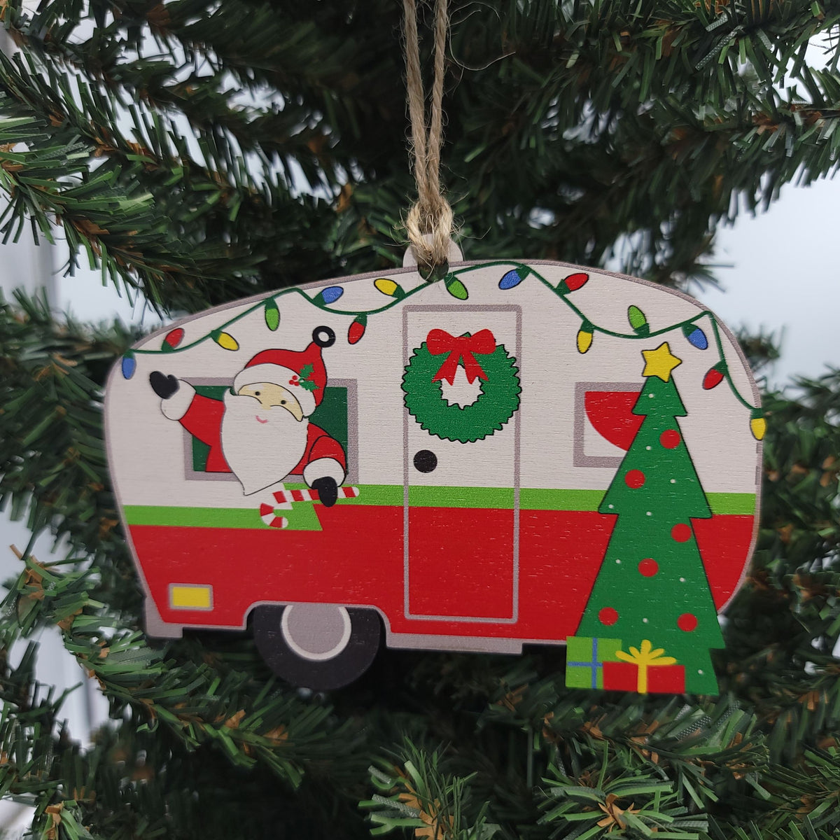 Cut Out Camper Christmas Ornament - WSH001 - 6 Per Pack ( $3.75 Per Ornament)