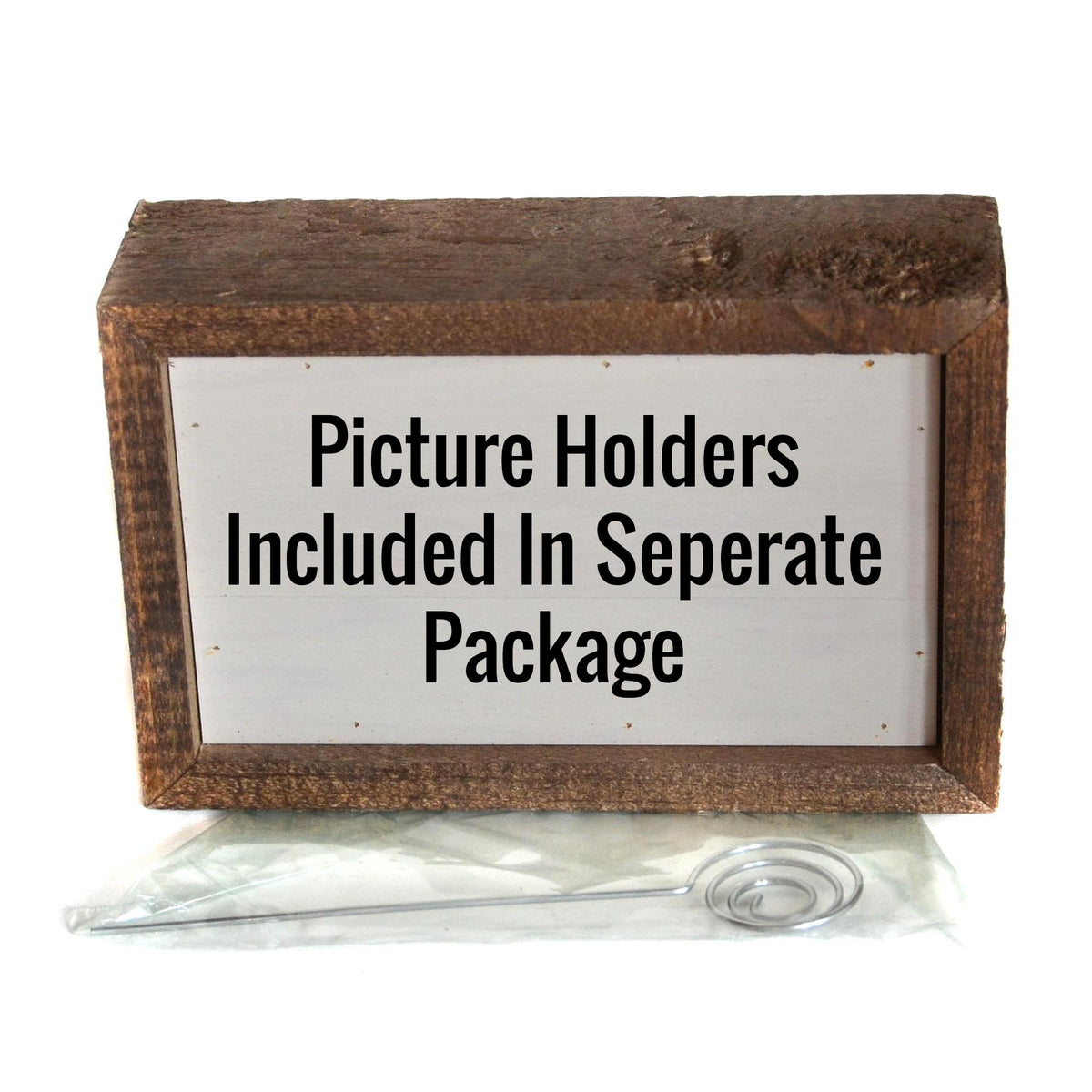 "Sunshine" Wood Sign w/Wire Picture Holder - AW015 - Driftless Studios