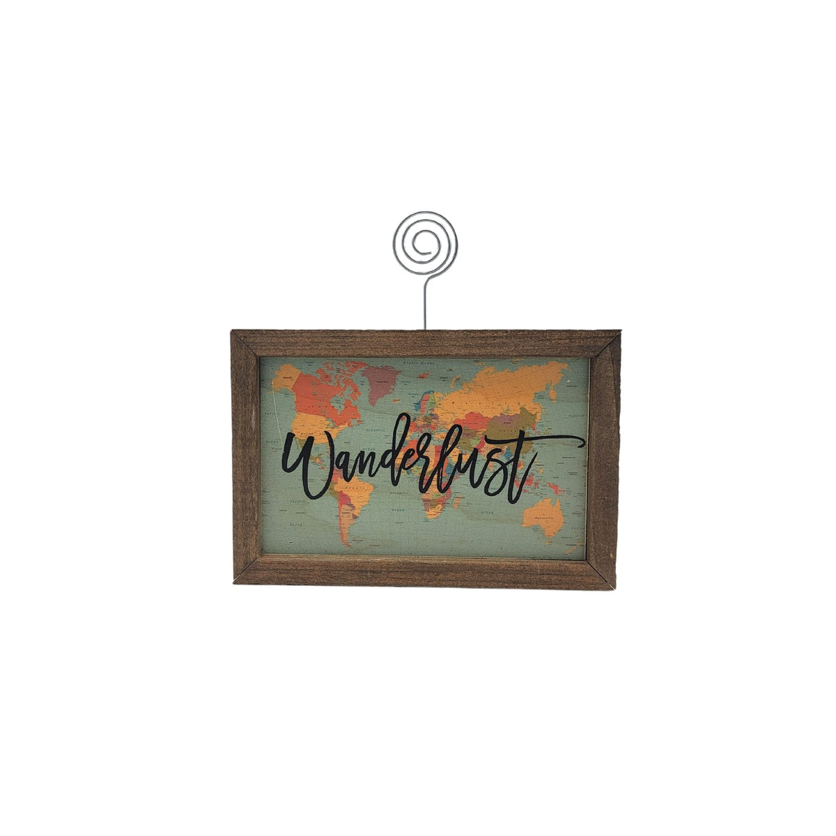 "Wanderlust" 4"x6" Wood Sign - AW011 - 2 Per Pack ($6.25 Ea. Sign)