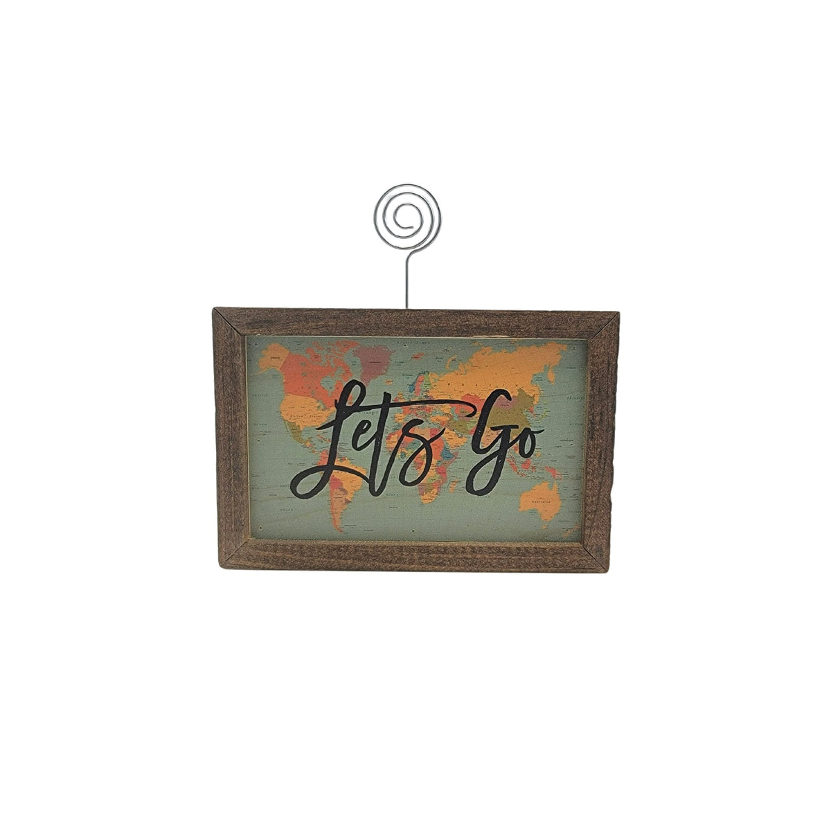 "Let's Go" 4"x6" Wood Sign - AW027 - 2 Per Pack ($6.25 Ea. Sign)