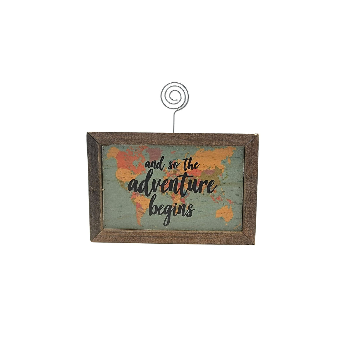 "And So The Adventure Begins" 4"x6" Wood Sign - AW028 - 2 Per Pack ($6.25 Ea. Sign)