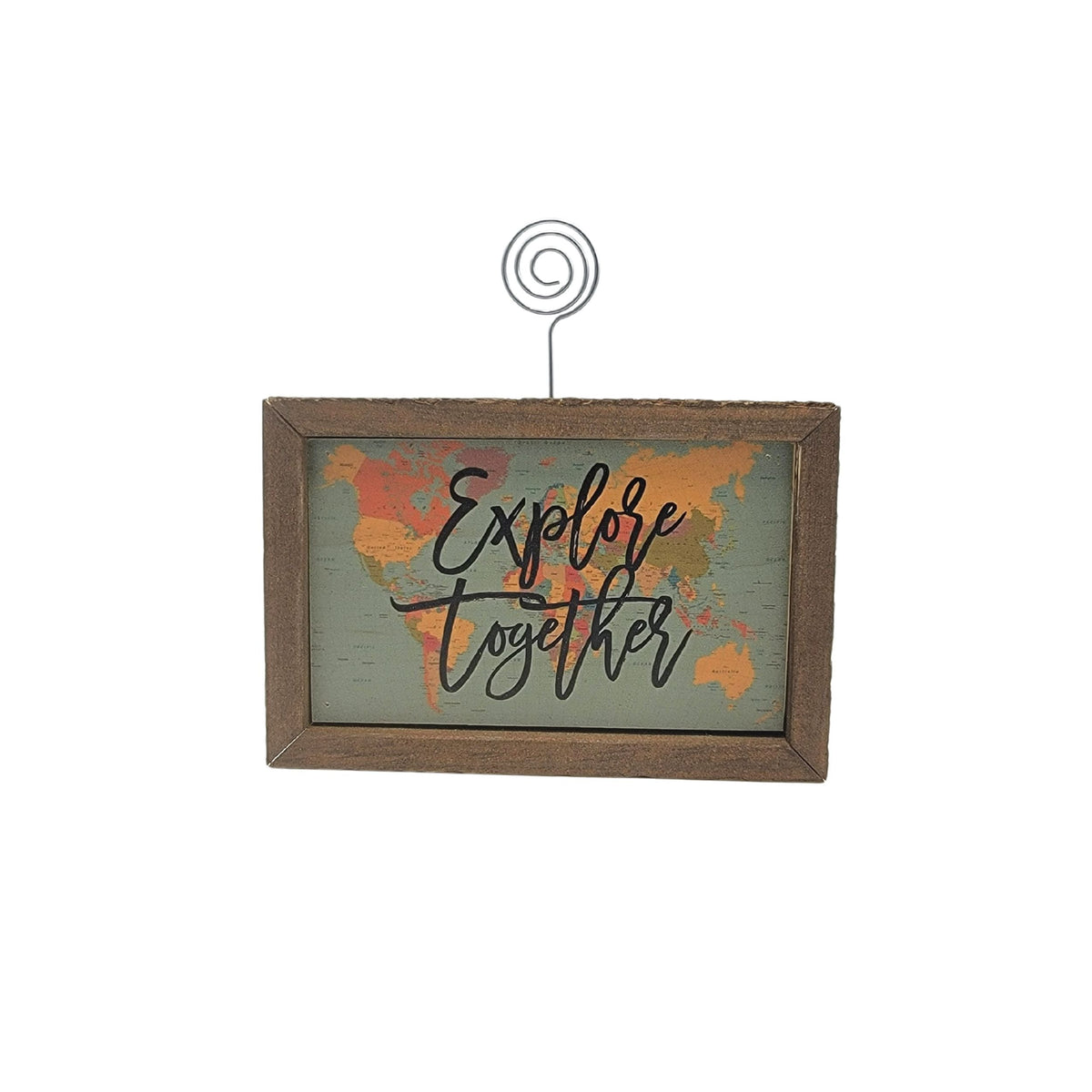 "Explore Together" 4"x6" Wood Sign - AW029 - 2 Per Pack ($6.25 Ea. Sign)