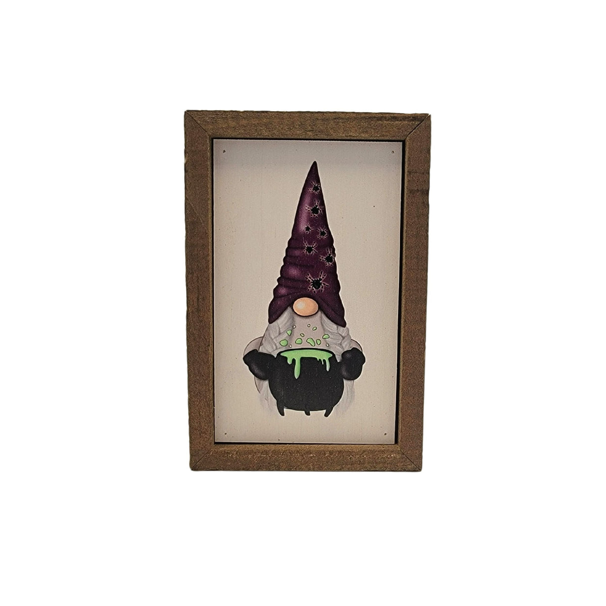 "Pot Of Goo Gnome" 4"x6" Wood Sign - AW039 - 2 Per Pack ($6.00 Ea. Sign)