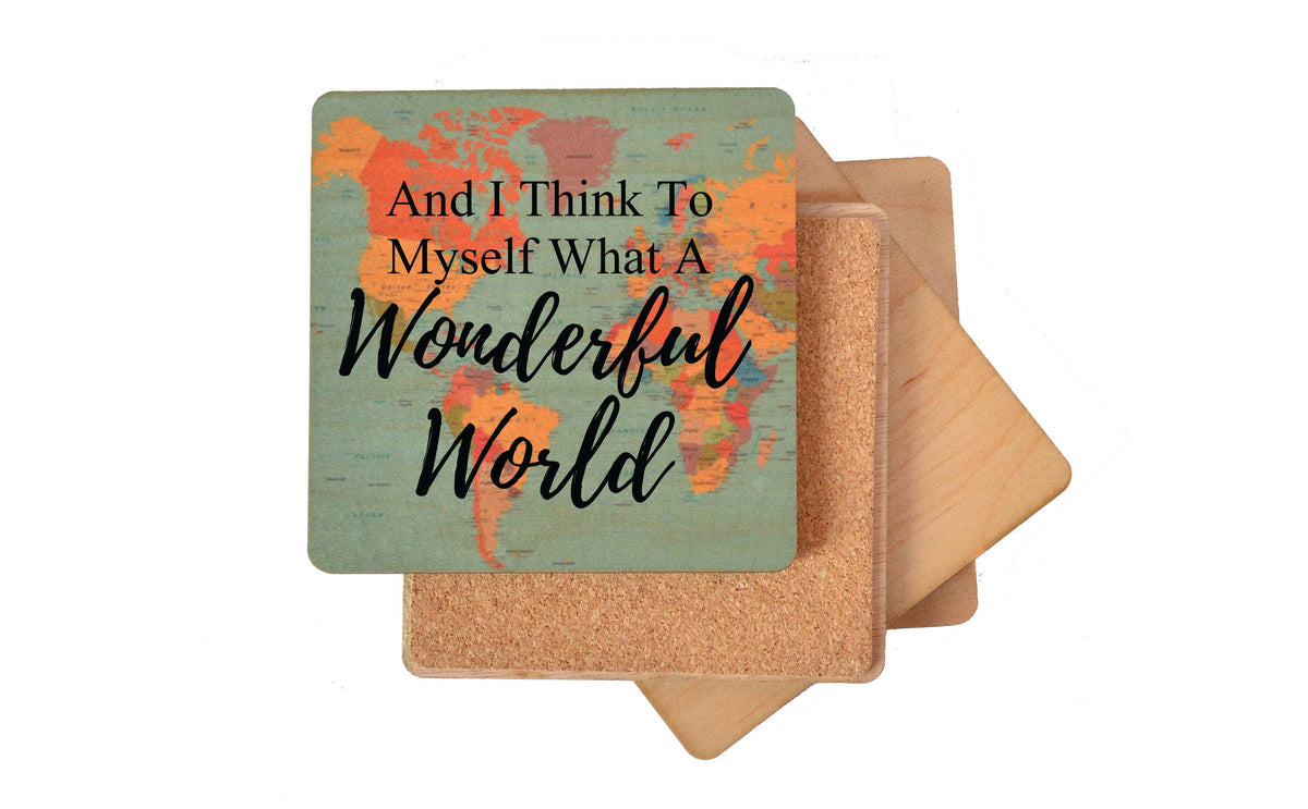 What A Wonderful Coaster- COA018 - 4 Per Pack ($3.25 Per Coaster)