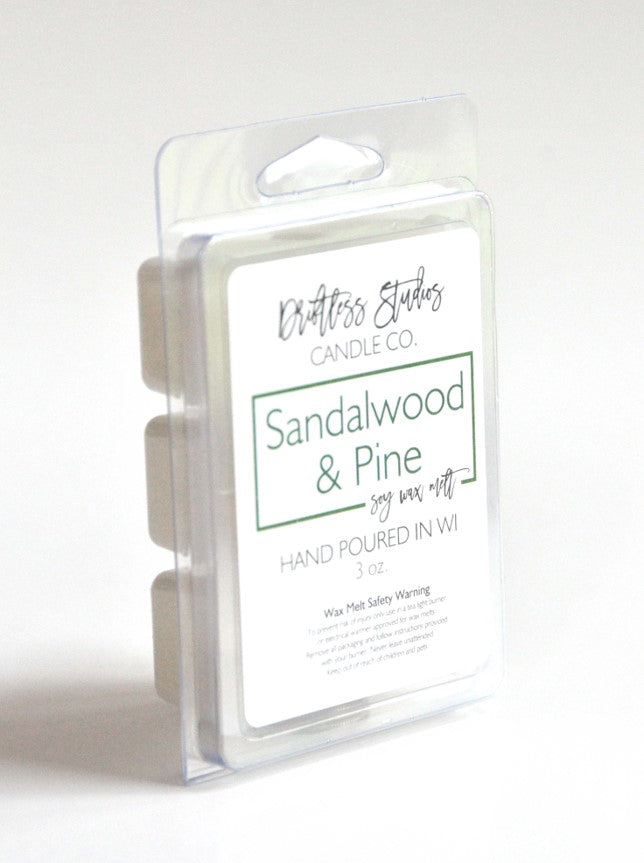 Sandalwood & Pine Soy Wax Melts - 3oz.
