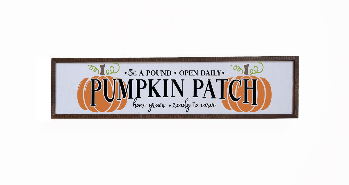"Pumpkin Patch" 24x6 Sign - FW024 - 2 Per Pack ($14.00 Per Sign)