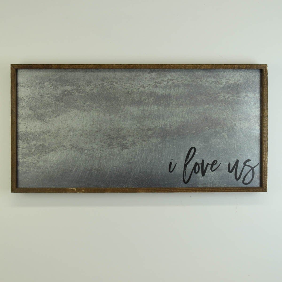 "I love us" 12x24 Metal Sign & Magnet Board - HG004 - Driftless Studios