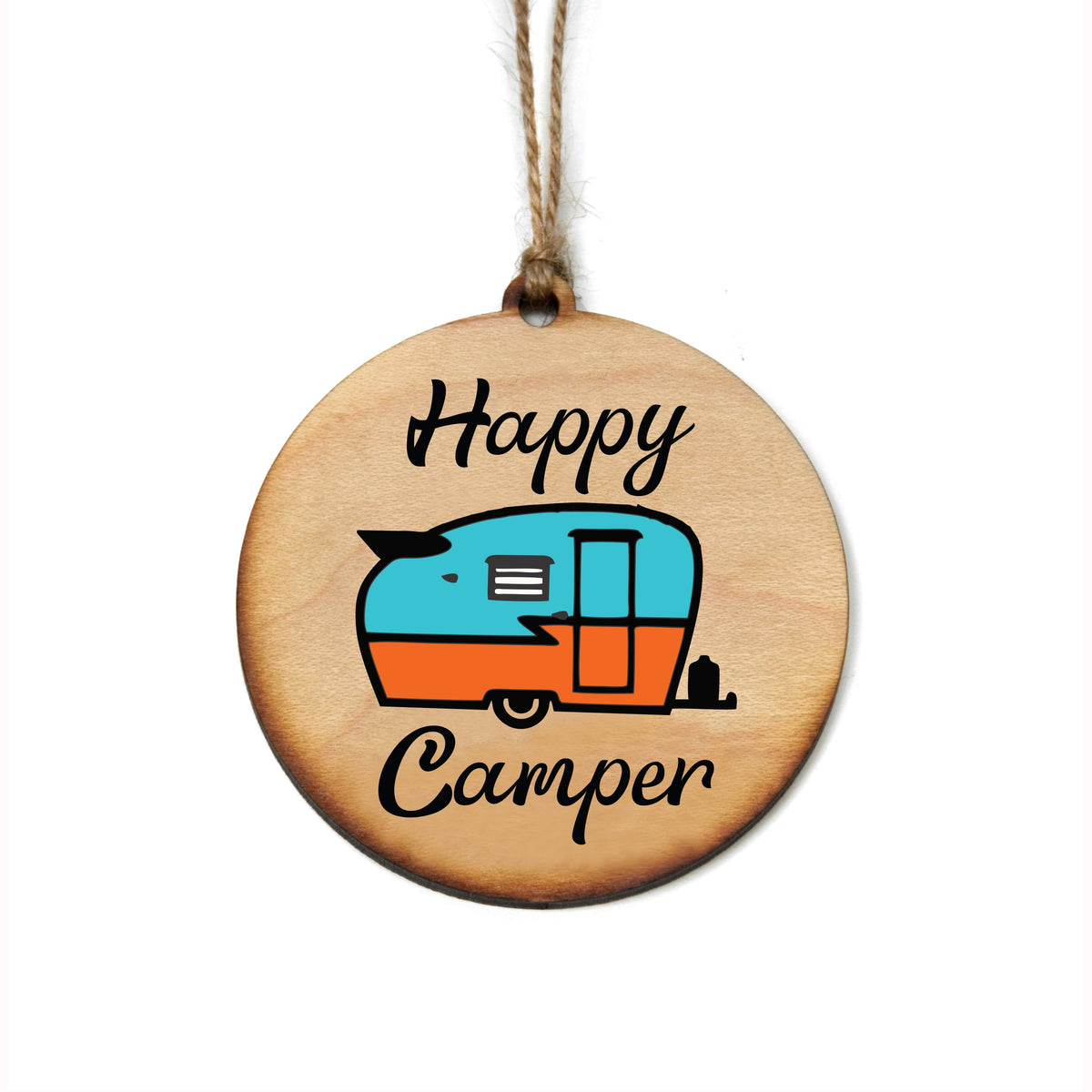 "Happy Camper" Christmas Ornament - WW058 - 6 Per Pack ( $2.95 Per Ornament)