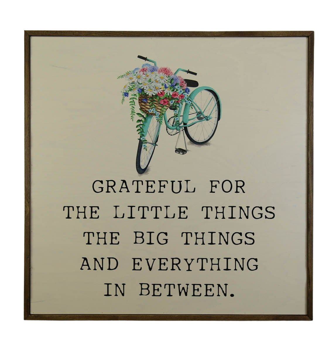 "Grateful with bike graphic" 24x24 Wall Art Sign - MW004 - 2 Per Pack ($50 Ea. Sign)