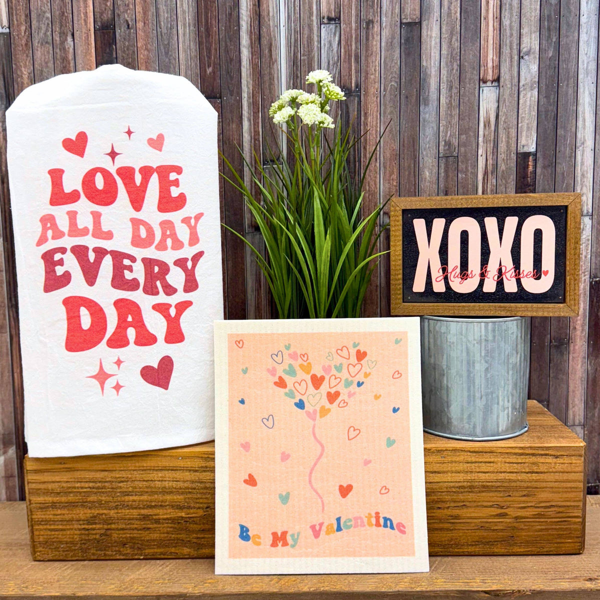 Love All Day Every Day Valentine's Day Tea Towel