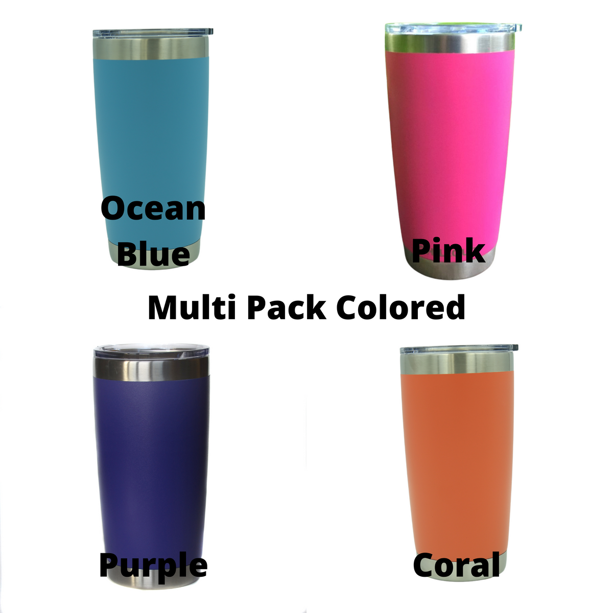 "Turtle" Tumbler Any Size (4 Tumblers Per Pack)