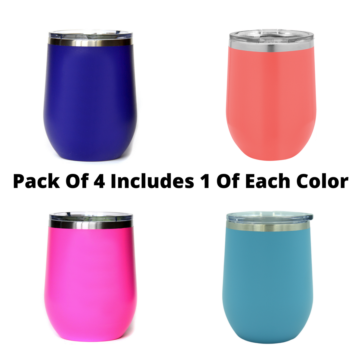 "Turtle" Tumbler Any Size (4 Tumblers Per Pack)