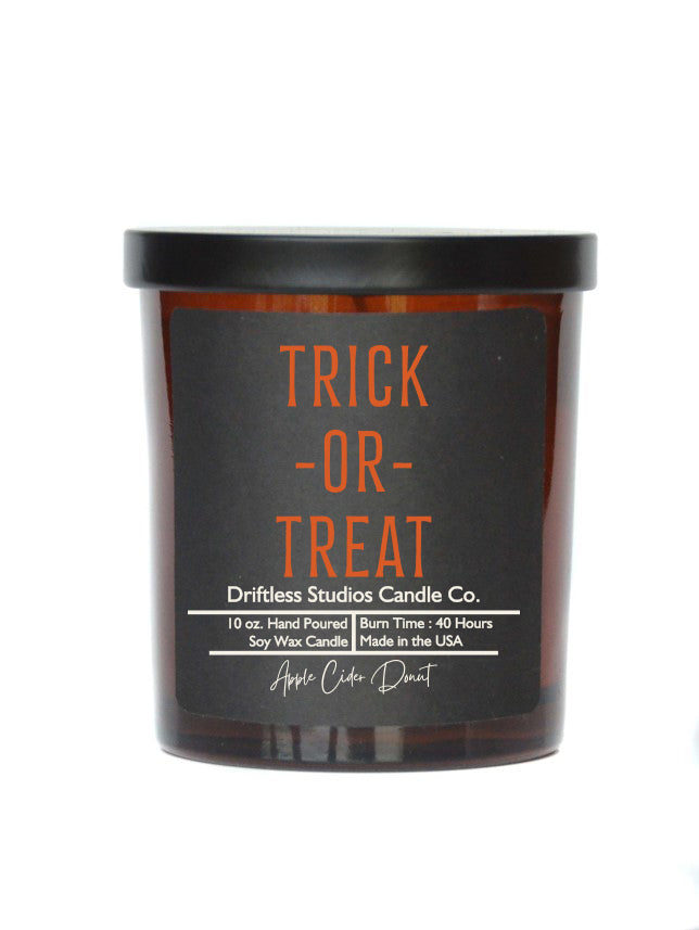 (Case Of 3 Candles) $8.95 Ea. - Trick or Treat Halloween Candle - Soy Wax Candle