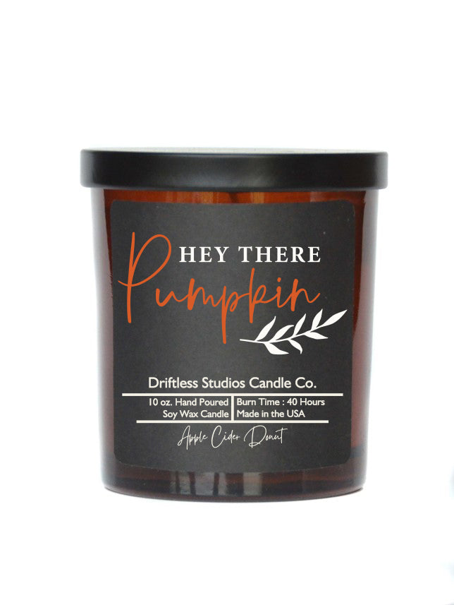 (Case Of 3 Candles) $8.95 Ea. - Hey There Pumpkin - Soy Wax Candle