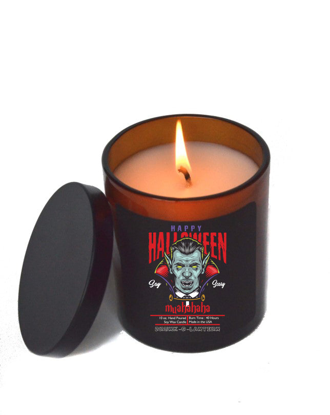 (Case Of 3 Candles) $8.95 Ea. - Vampire Halloween Edition Halloween Candles - Soy Wax Candle