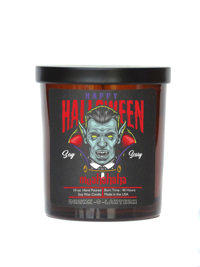 (Case Of 3 Candles) $8.95 Ea. - Vampire Halloween Edition Halloween Candles - Soy Wax Candle
