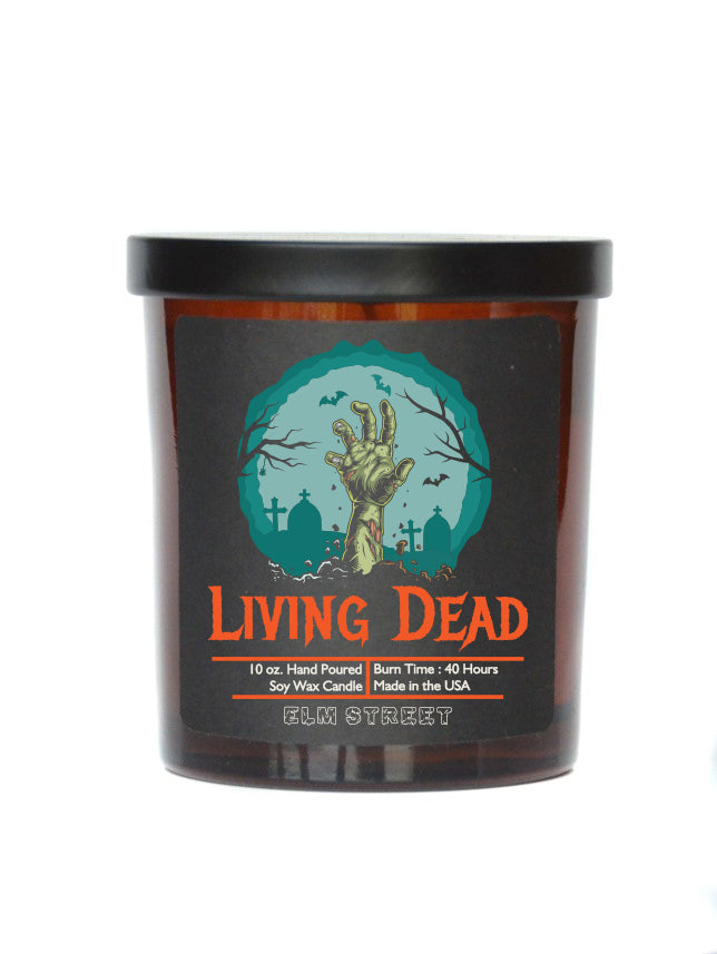 (Case Of 3 Candles) $8.95 Ea. - Living Dead Halloween Edition Candles - Soy Wax Candle