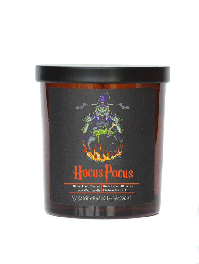 (Case Of 3 Candles) $8.95 Ea. - Hocus Pocus - Witch Halloween Candle - Soy Wax Candle