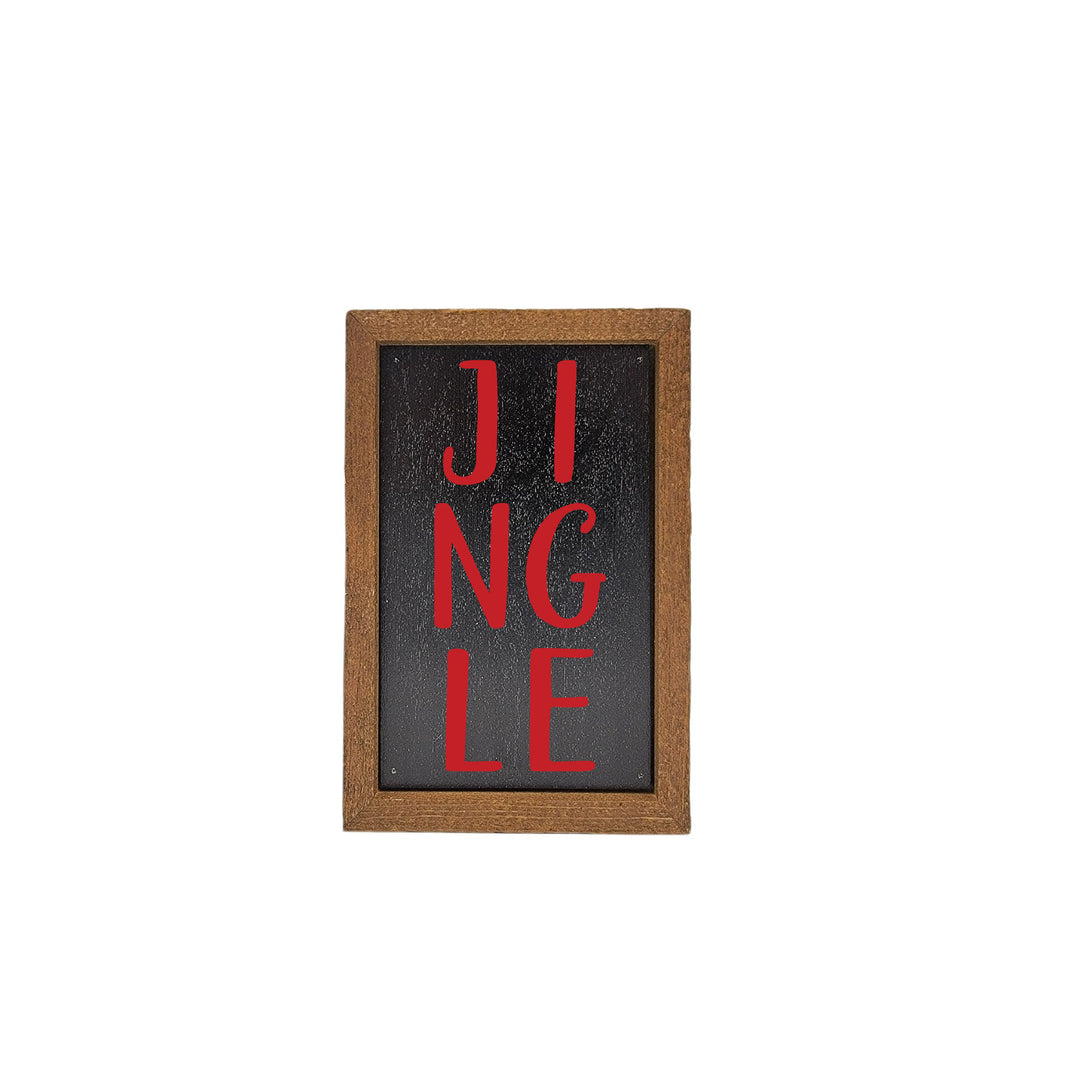 6X4 Jingle Christmas Decor - Holiday Sign - AW075 - 2 Per Pack ($6.00 Ea. Sign)