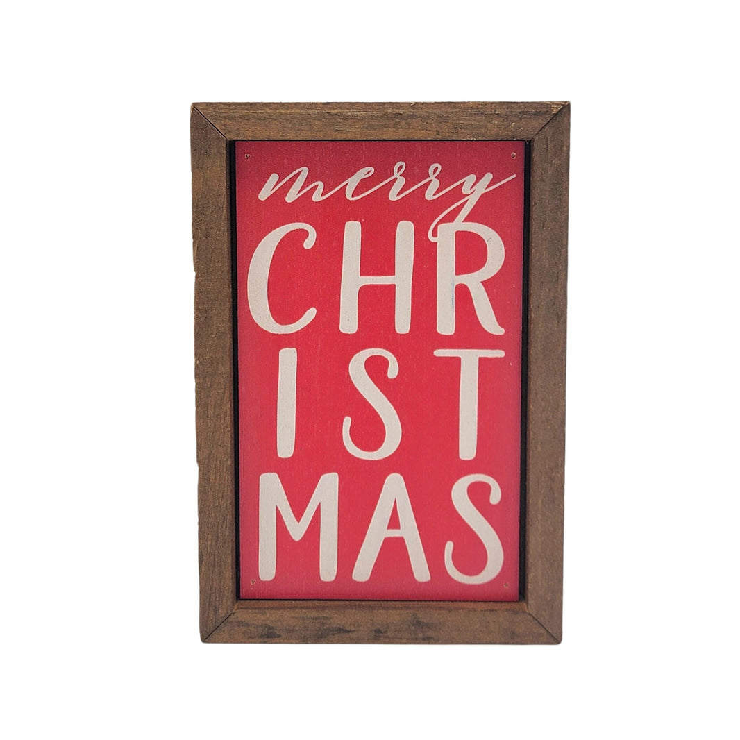 6X4 Merry Christmas Wall Accent Sign - Christmas Signs - AW080 - 2 Per Pack ($6.00 Ea. Sign)