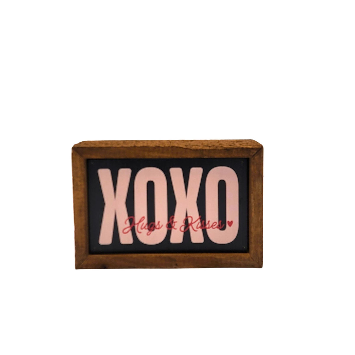 6X4 XOXO Hugs & Kisses Valentines Decor - Valentines Day - AW081 - 2 Per Pack ($6.00 Ea. Sign)