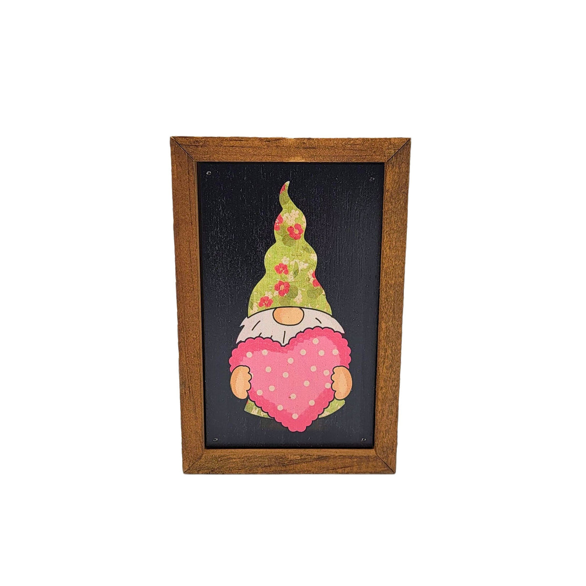 6X4 Gnome With Heart Valentines Day Decor Home Accents - AW085 - 2 Per Pack ($6.00 Ea. Sign)